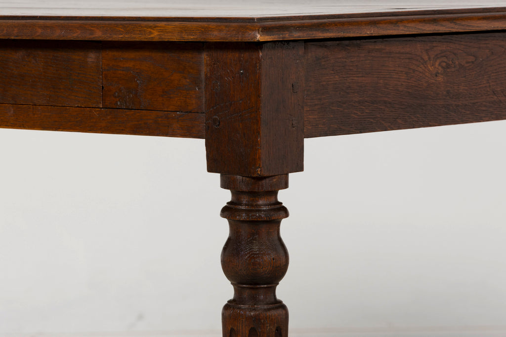 Late 19th Century French Louis XVI Style Oak Writing Table