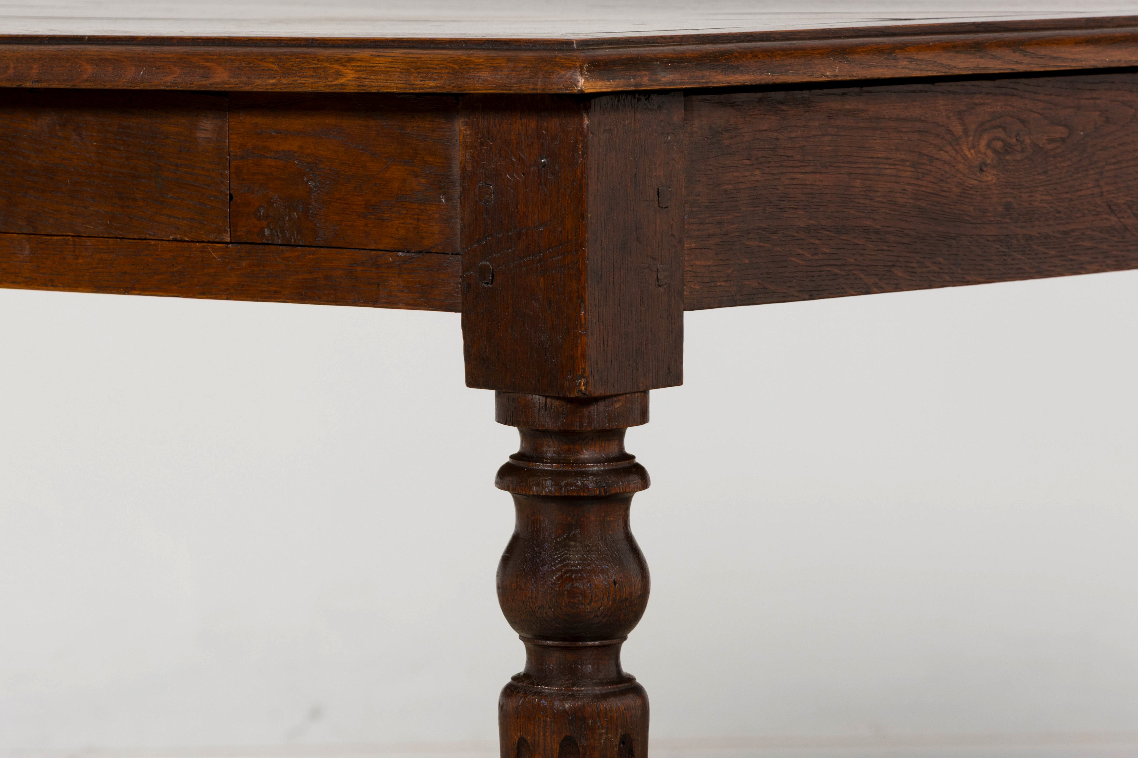 Late 19th Century French Louis XVI Style Oak Writing Table