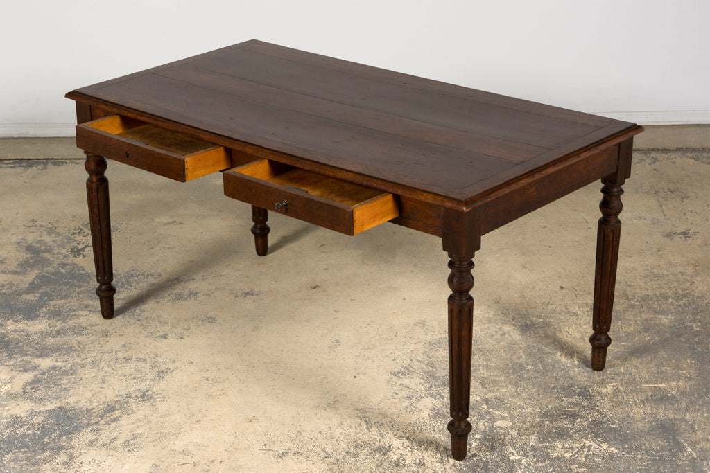 Late 19th Century French Louis XVI Style Oak Writing Table