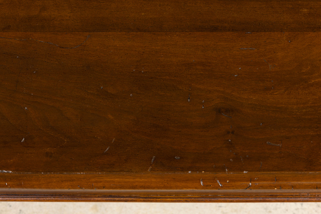 Late 19th Century French Louis XVI Style Walnut Writing Table with Side Drawers