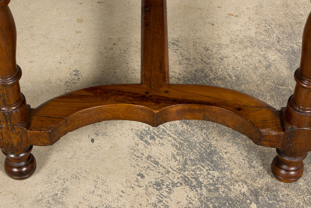 Late 19th Century French Provincial Fruitwood Trestle Dining Table