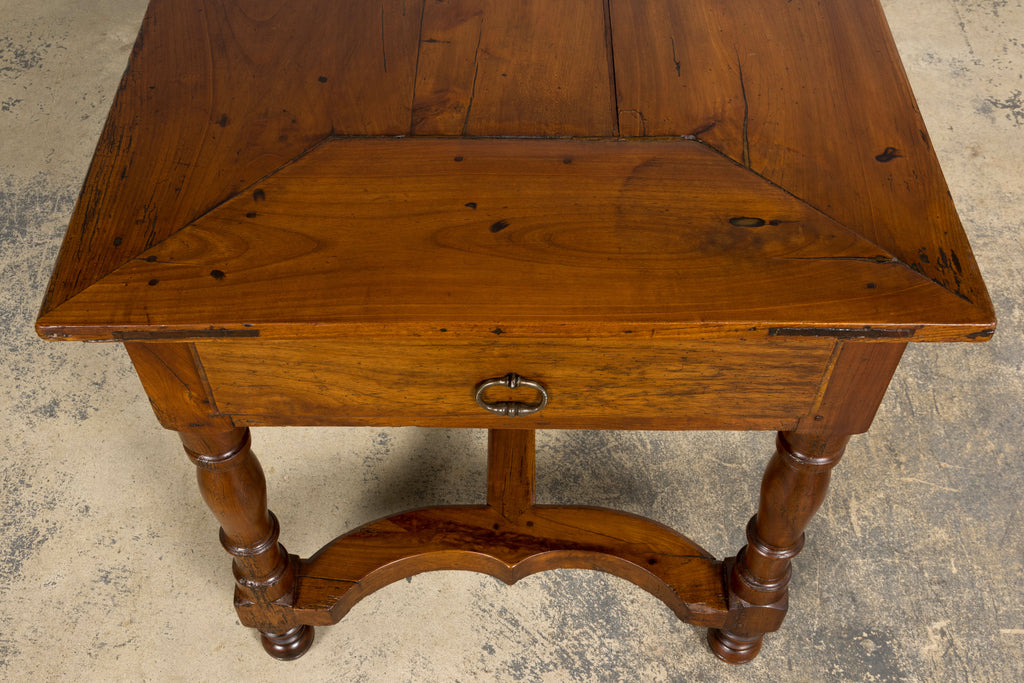 Late 19th Century French Provincial Fruitwood Trestle Dining Table