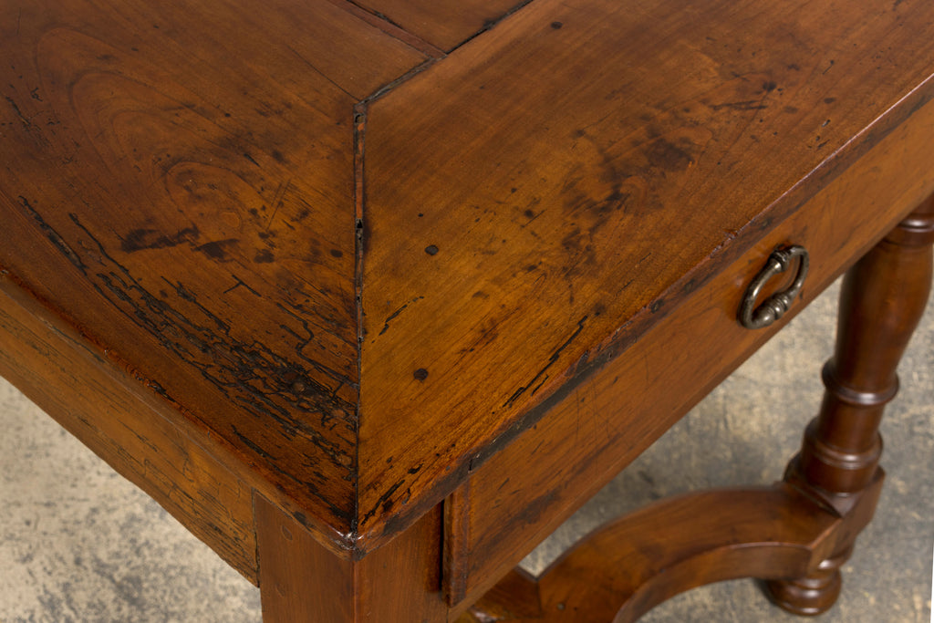 Late 19th Century French Provincial Fruitwood Trestle Dining Table