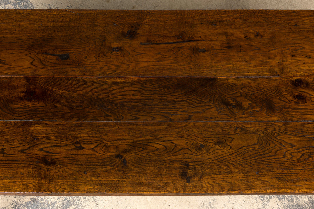Mid-19th Century French Provincial Louis Philippe Style Oak Writing Table