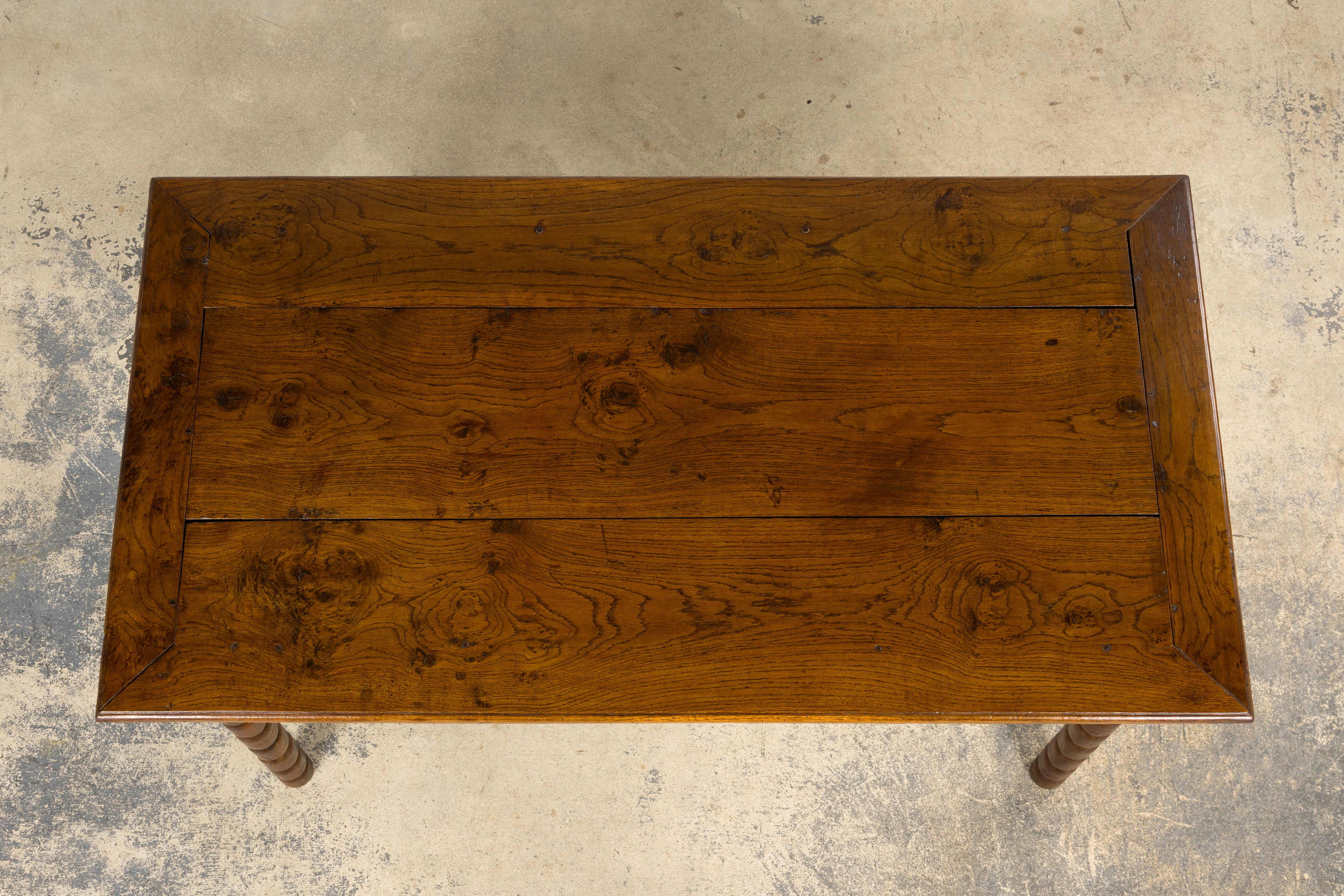 Late 19th Century French Provincial Oak Farm Table