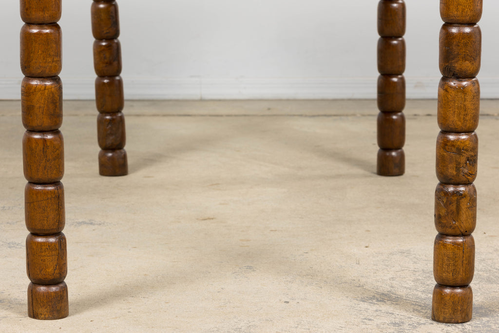 Late 19th Century French Provincial Oak Farm Table