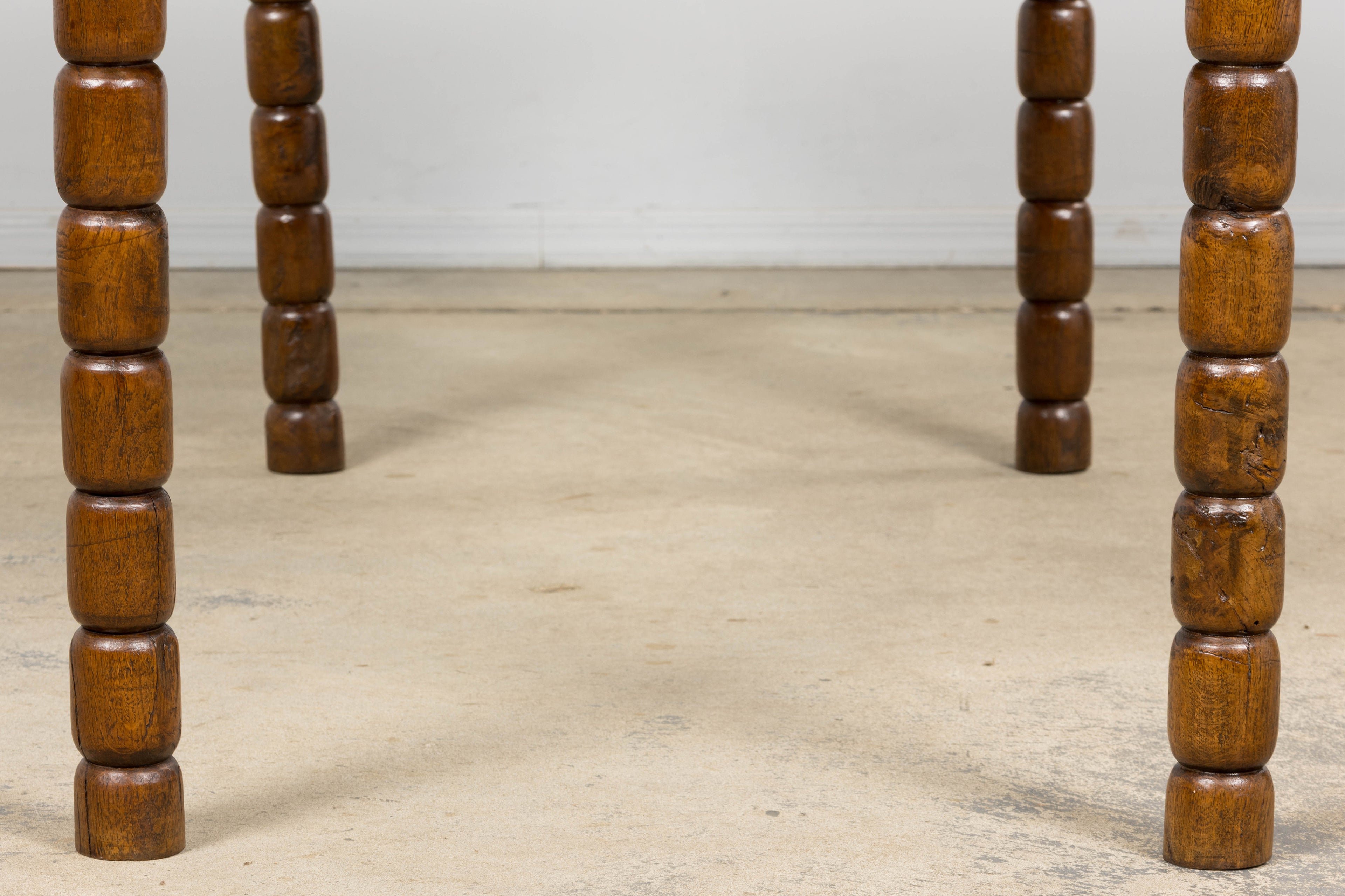 Late 19th Century French Provincial Oak Farm Table