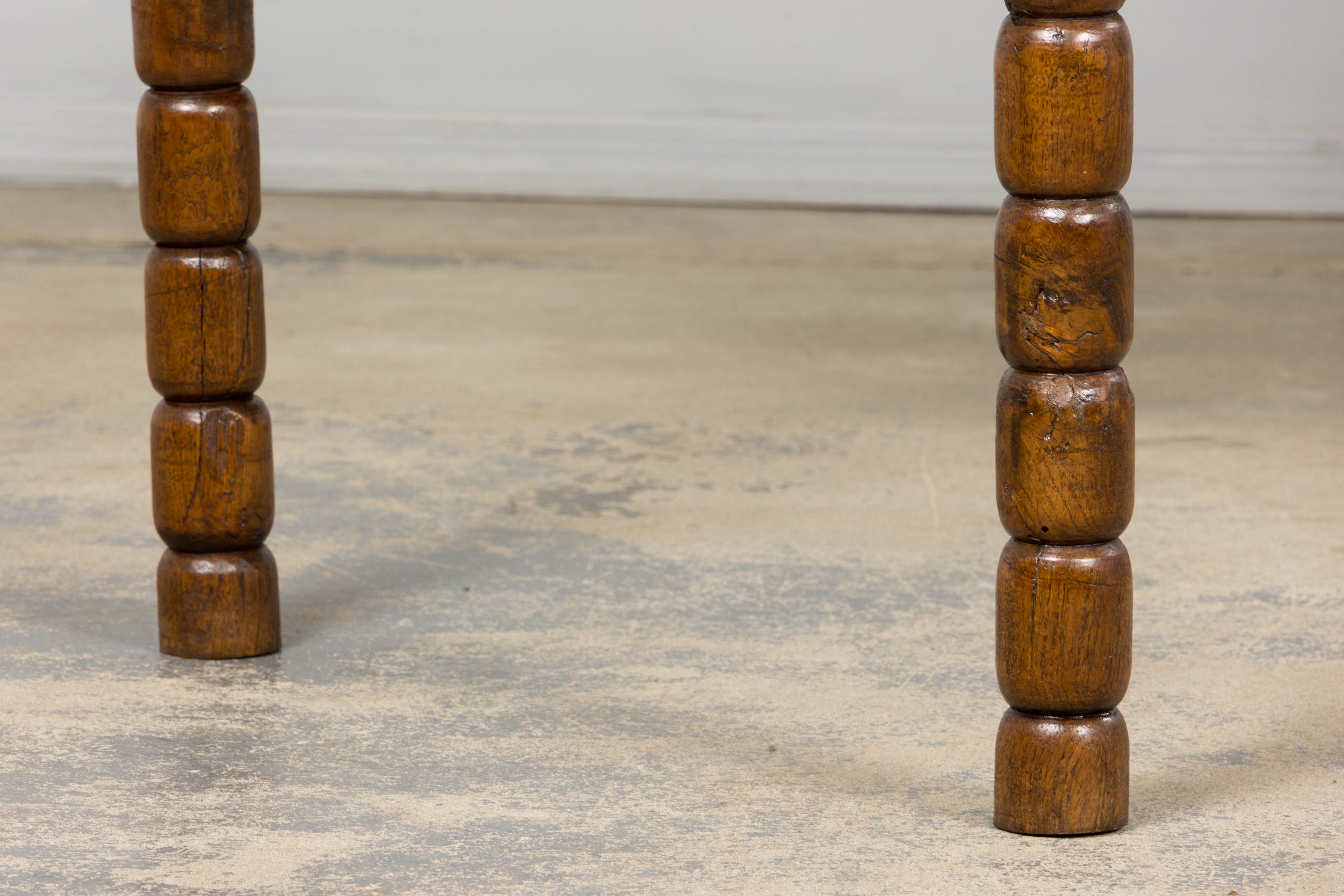 Late 19th Century French Provincial Oak Farm Table