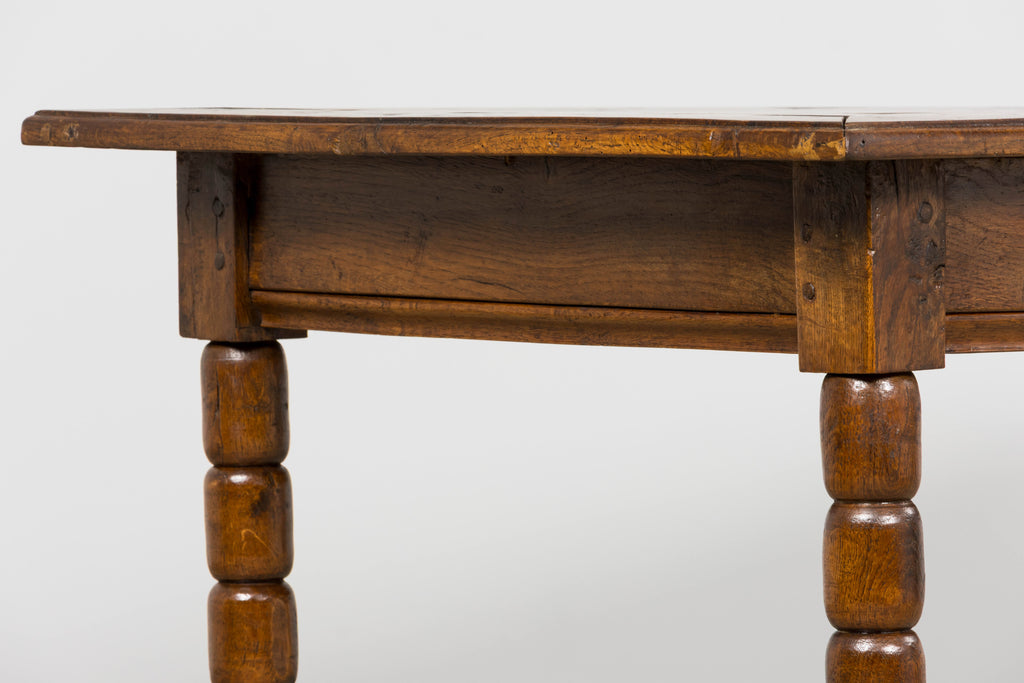 Late 19th Century French Provincial Oak Farm Table