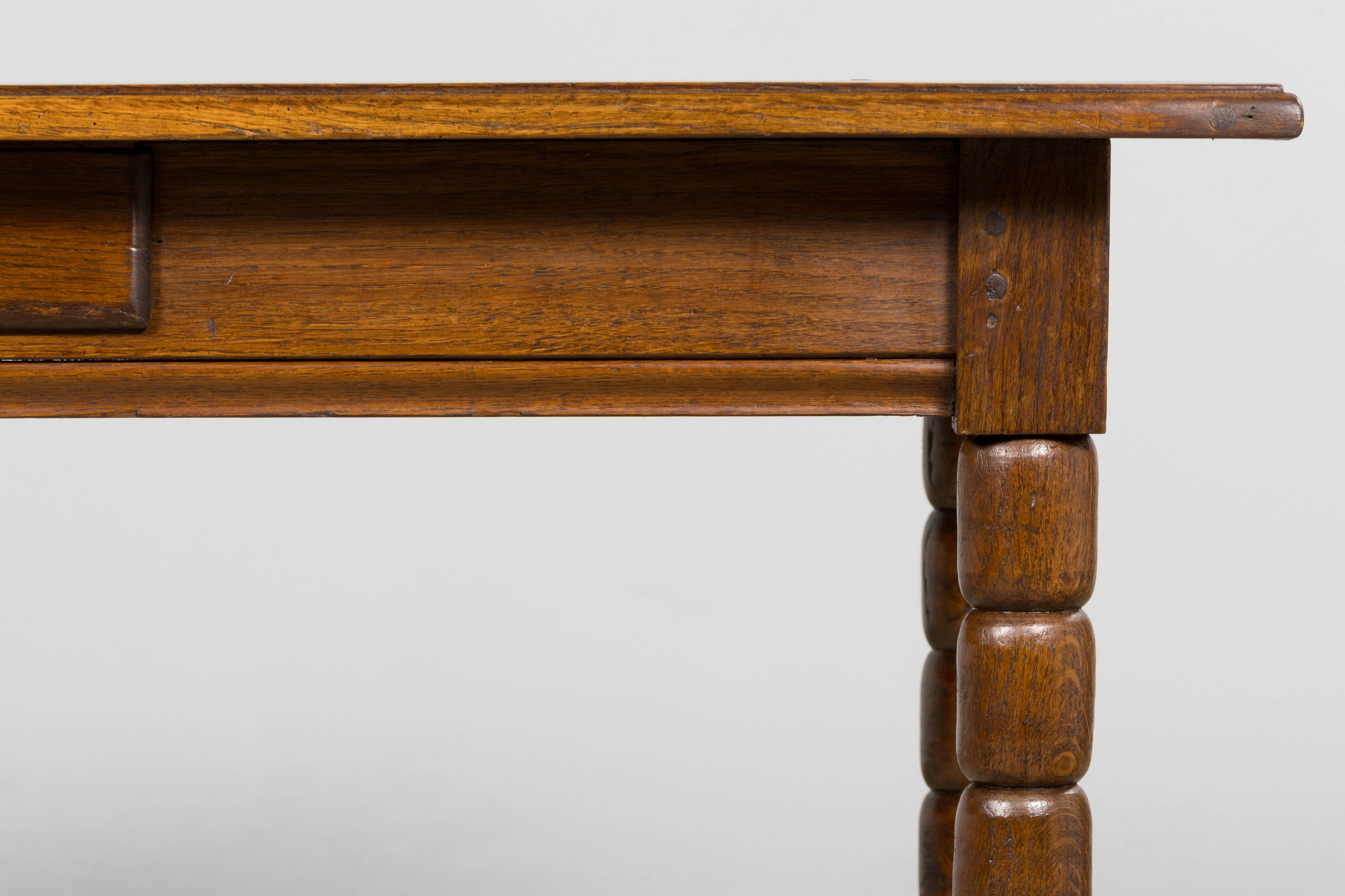 Late 19th Century French Provincial Oak Farm Table