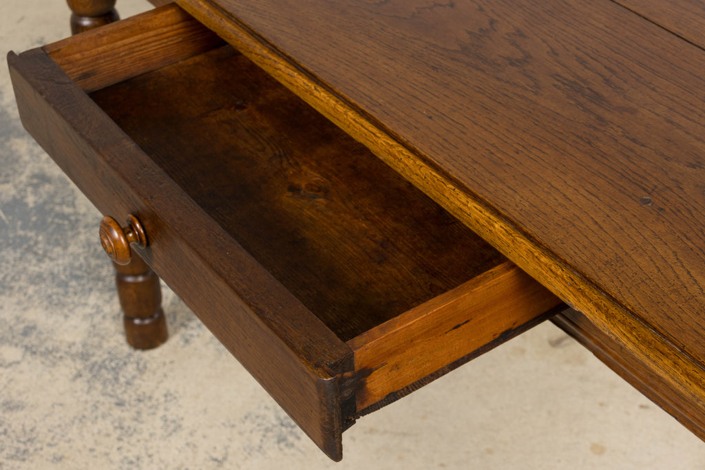 Late 19th Century French Provincial Oak Farm Table