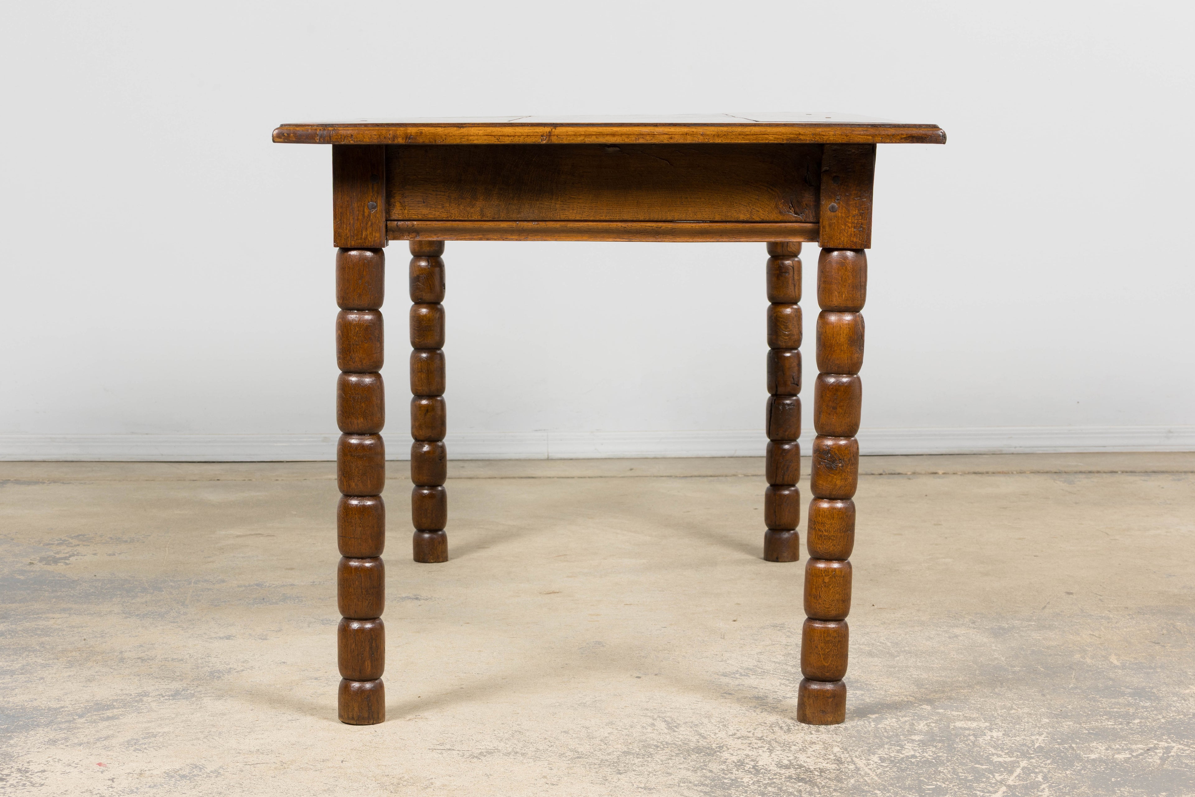 Late 19th Century French Provincial Oak Farm Table