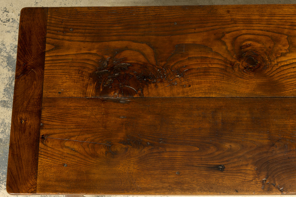 Late 19th Century French Provincial Oak Farmhouse Table
