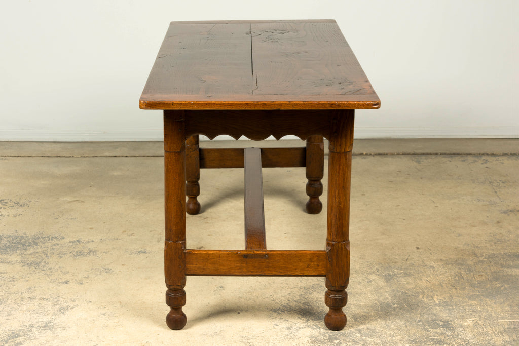 Late 19th Century French Provincial Oak Farmhouse Table