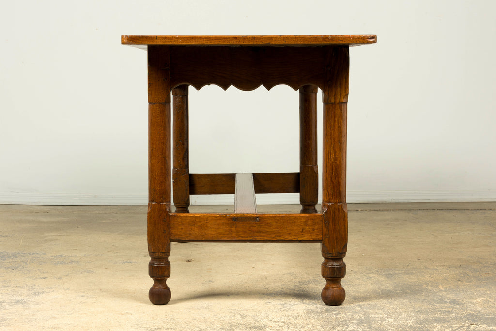 Late 19th Century French Provincial Oak Farmhouse Table