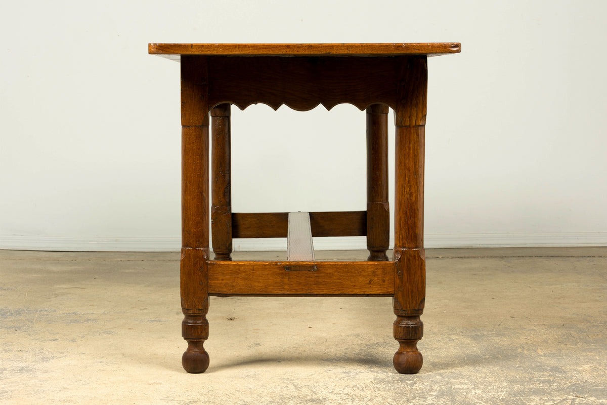 Late 19th Century French Provincial Oak Farmhouse Table