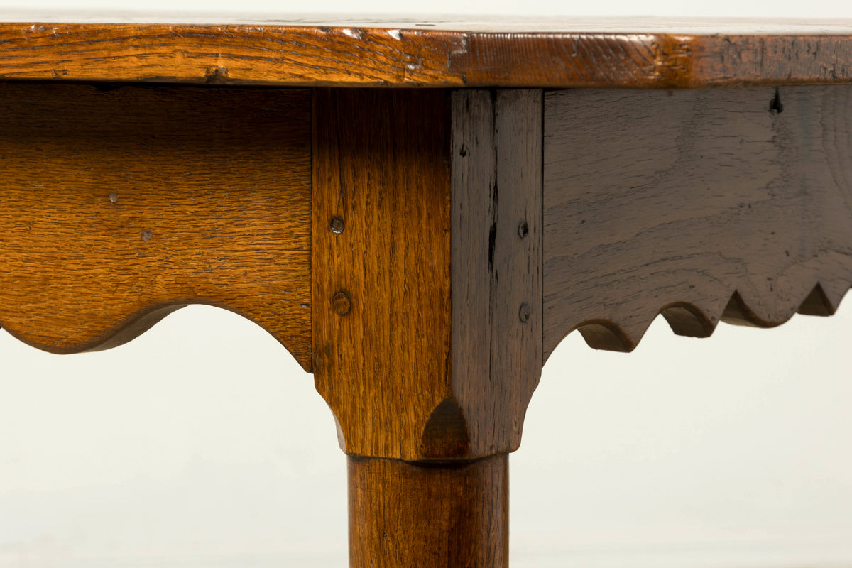Late 19th Century French Provincial Oak Farmhouse Table