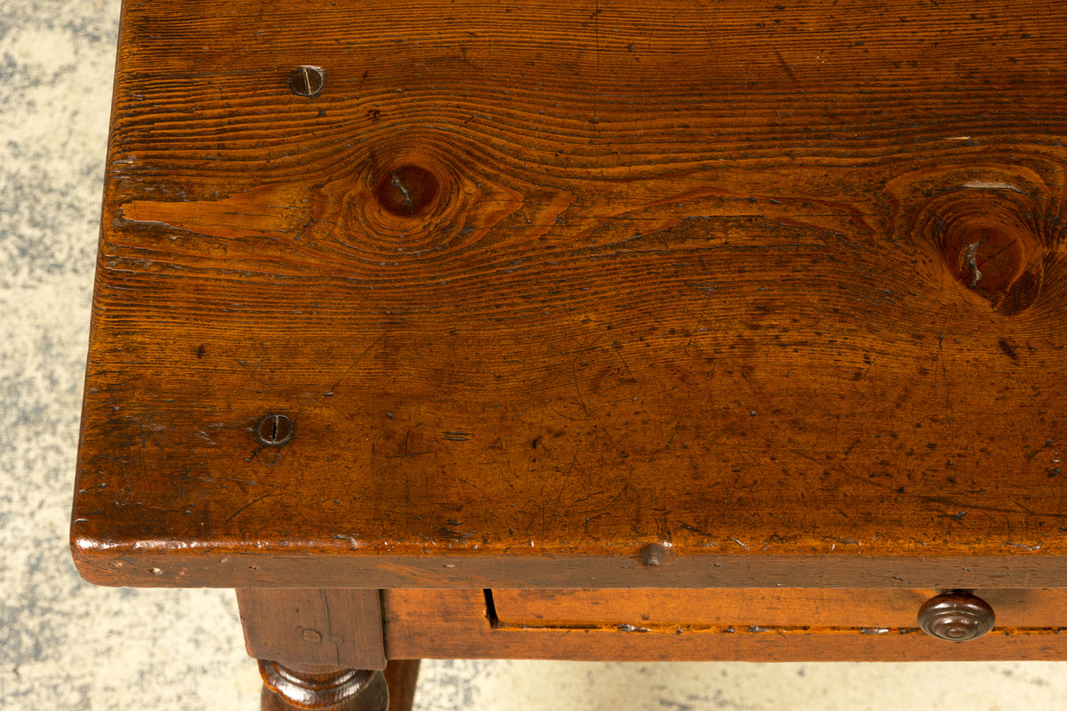 Late 19th Century French Provincial Oak Writing Table