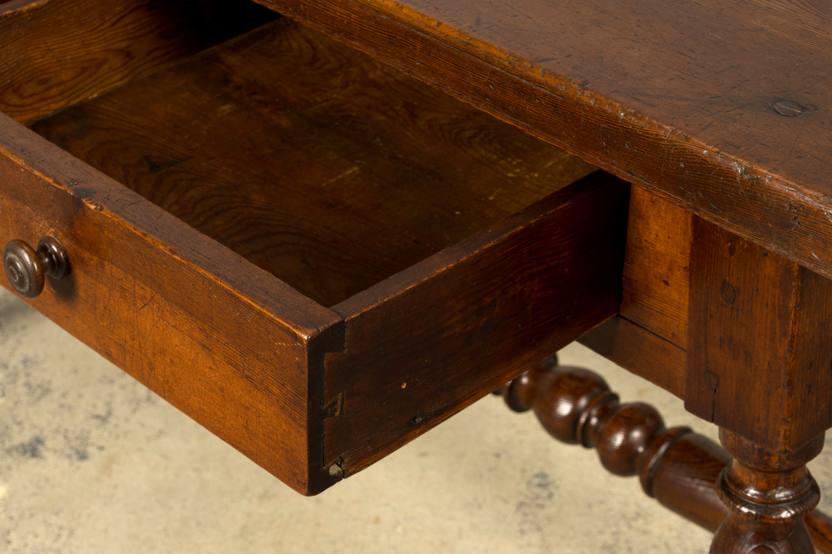 Late 19th Century French Provincial Oak Writing Table
