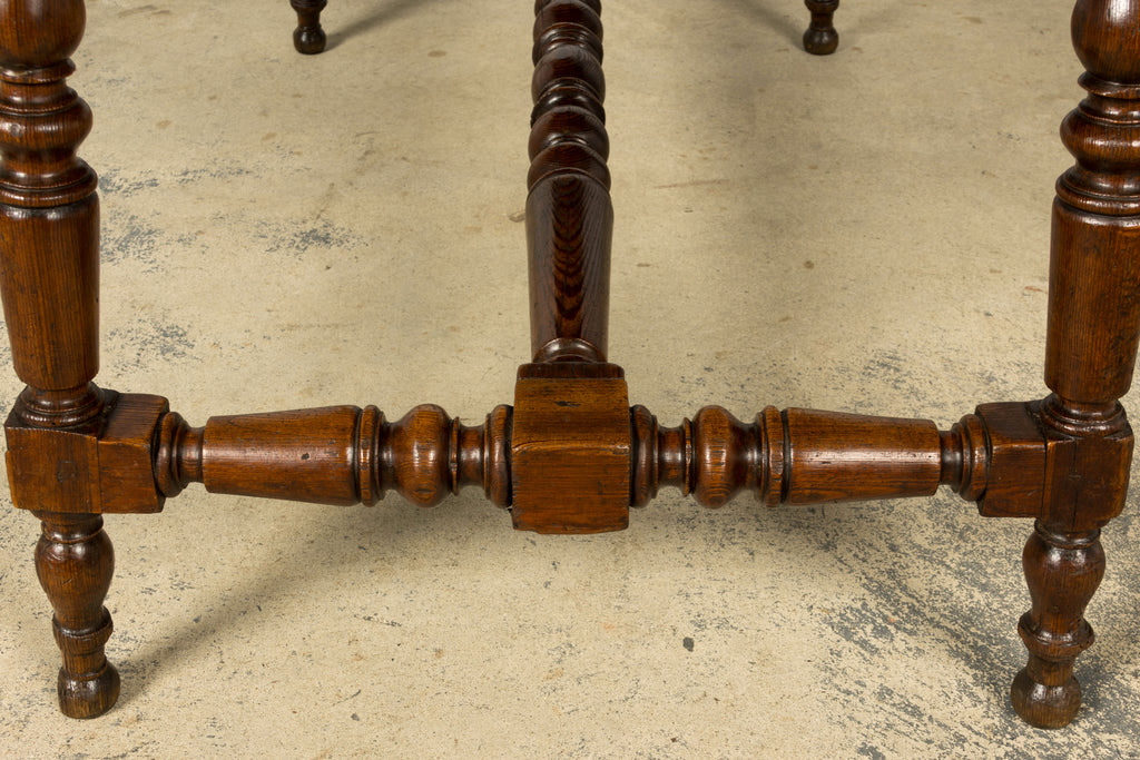 Late 19th Century French Provincial Oak Writing Table