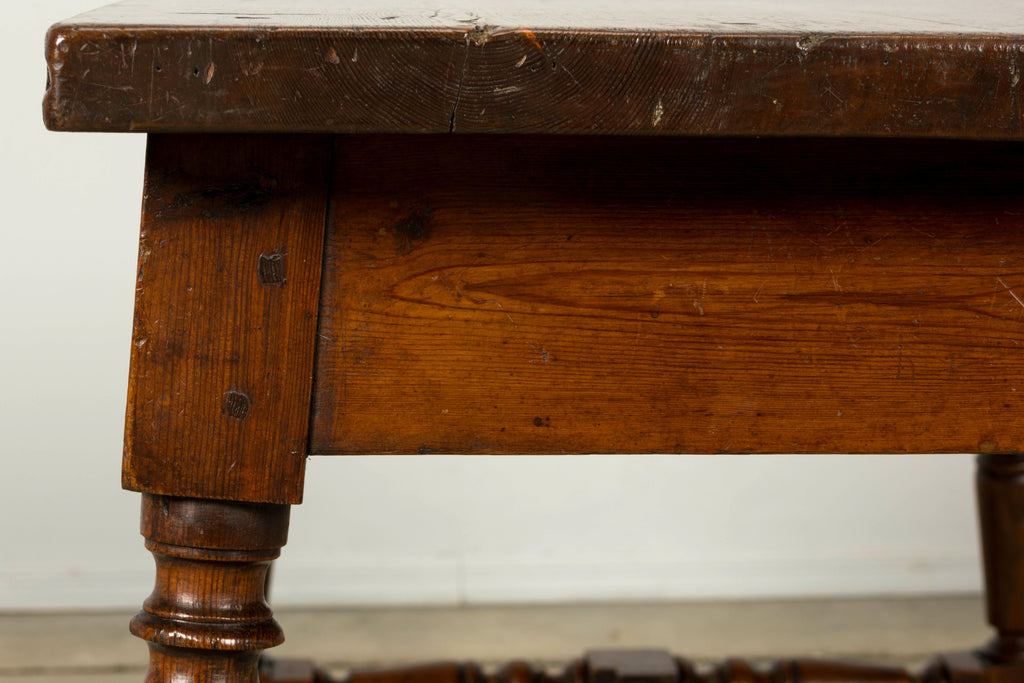 Late 19th Century French Provincial Oak Writing Table