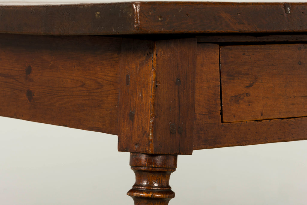 Late 19th Century French Provincial Oak Writing Table