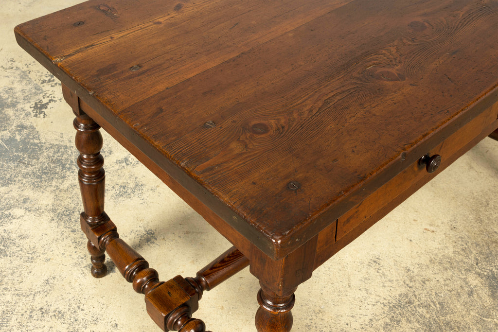 Late 19th Century French Provincial Oak Writing Table