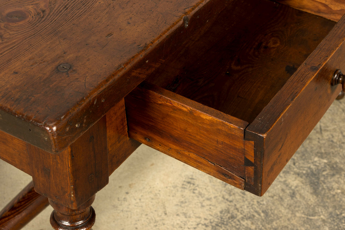 Late 19th Century French Provincial Oak Writing Table