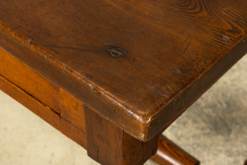 Late 19th Century French Provincial Oak Writing Table