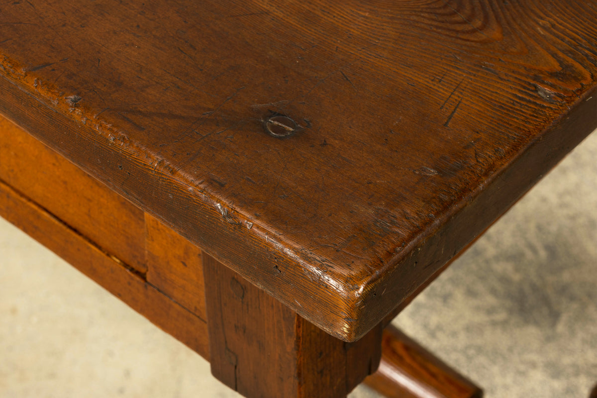 Late 19th Century French Provincial Oak Writing Table