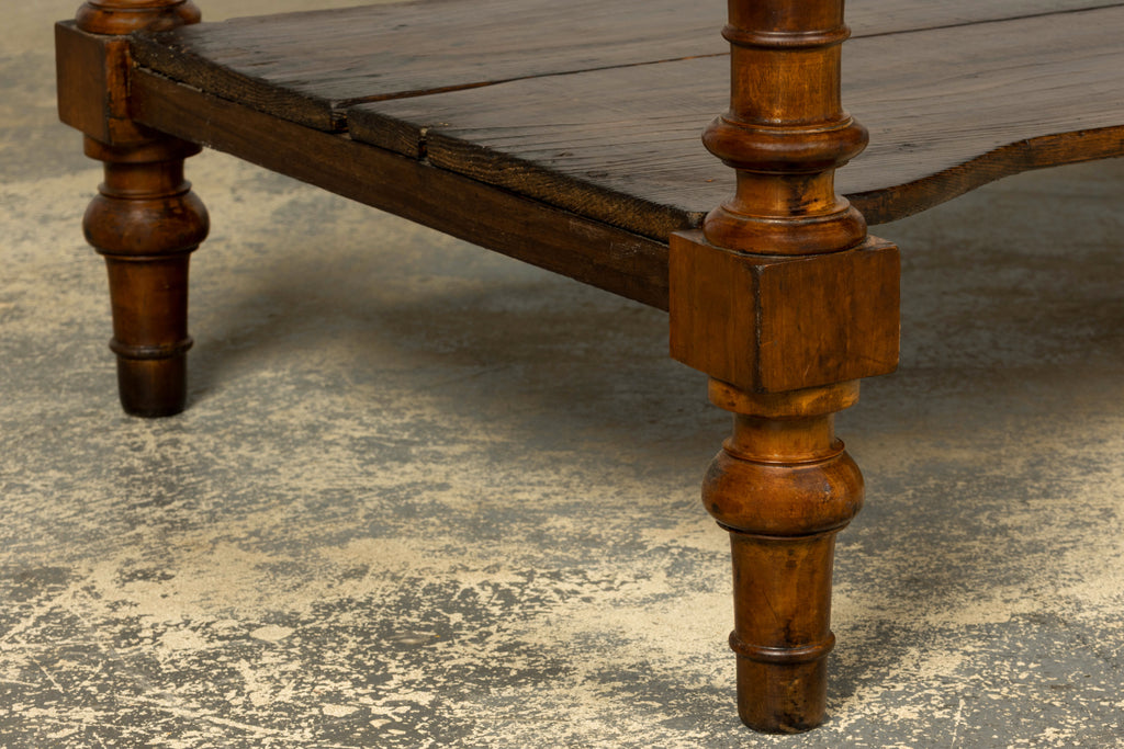 Late 19th Century French Provincial Pine Draper’s Table or Kitchen Island