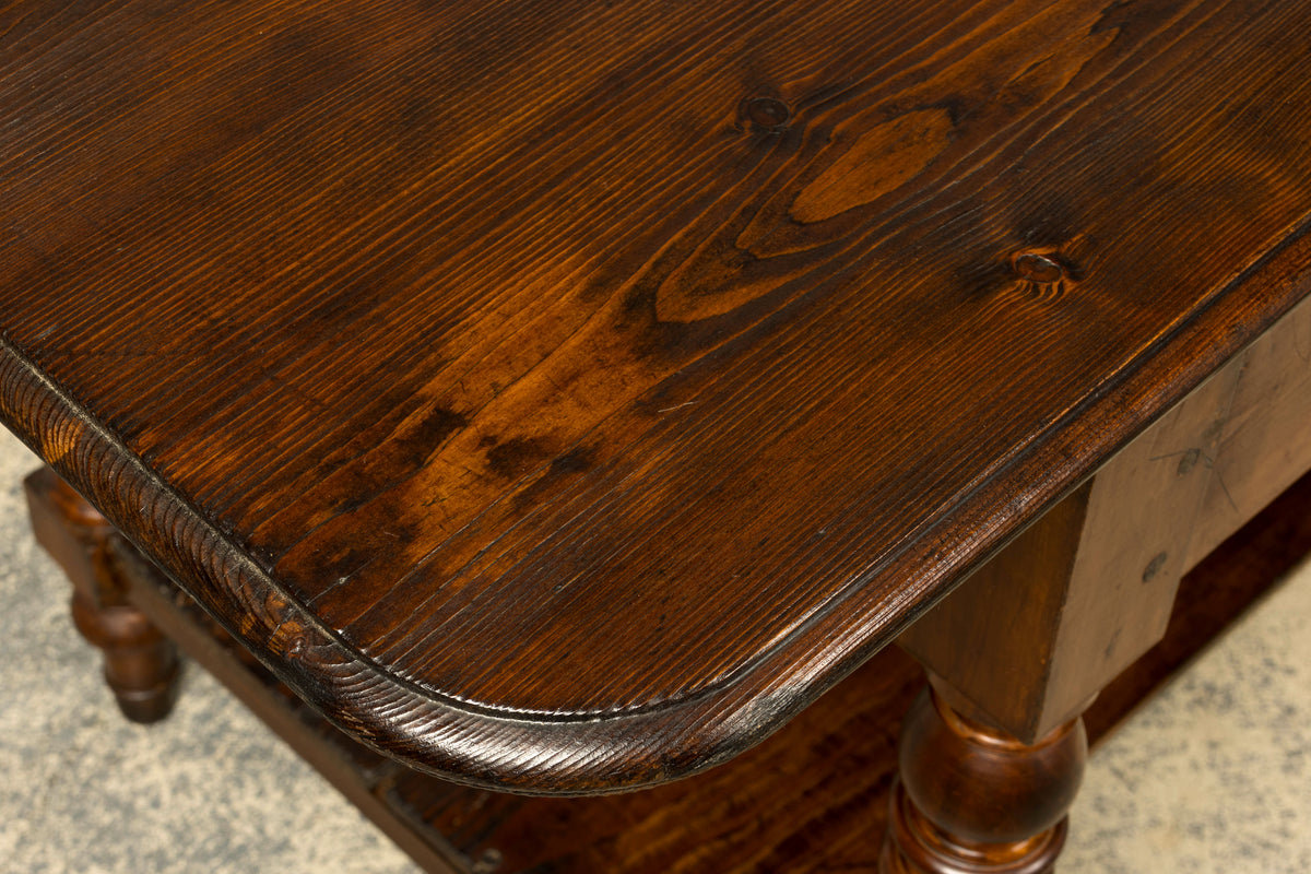 Late 19th Century French Provincial Pine Draper’s Table or Kitchen Island