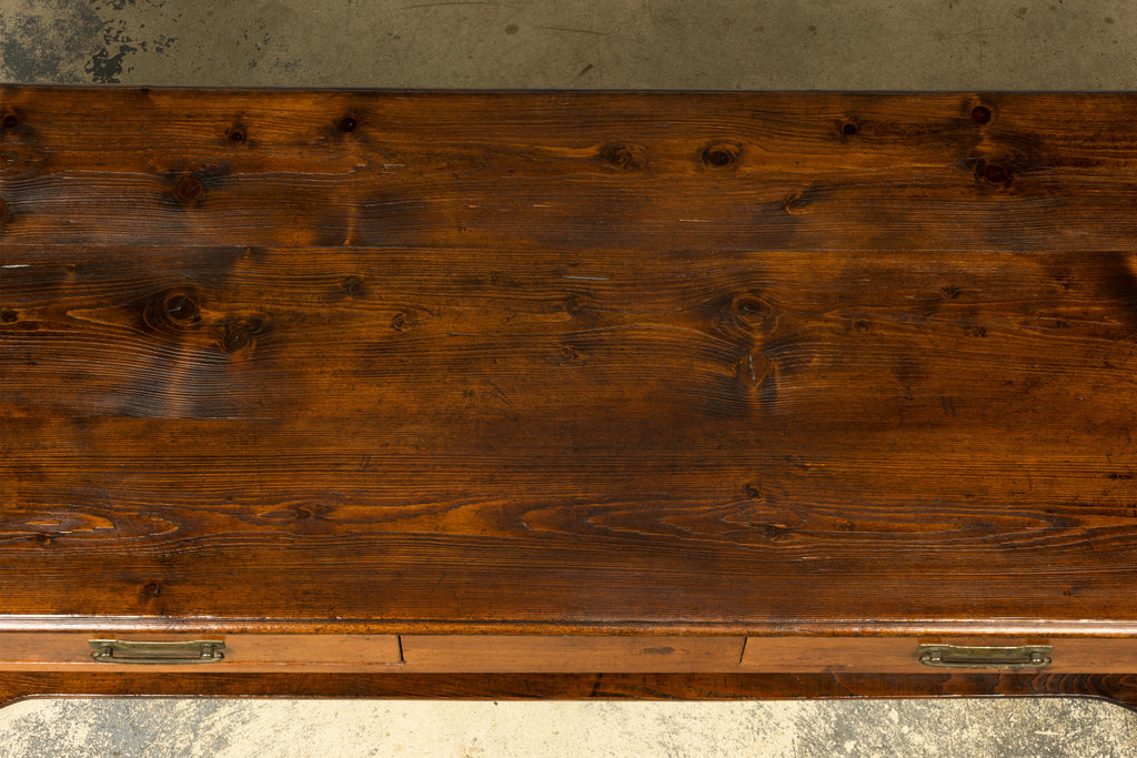 Late 19th Century French Provincial Pine Draper’s Table or Kitchen Island