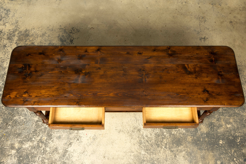 Late 19th Century French Provincial Pine Draper’s Table or Kitchen Island
