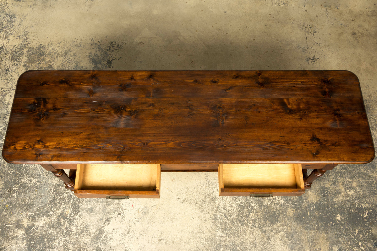 Late 19th Century French Provincial Pine Draper’s Table or Kitchen Island