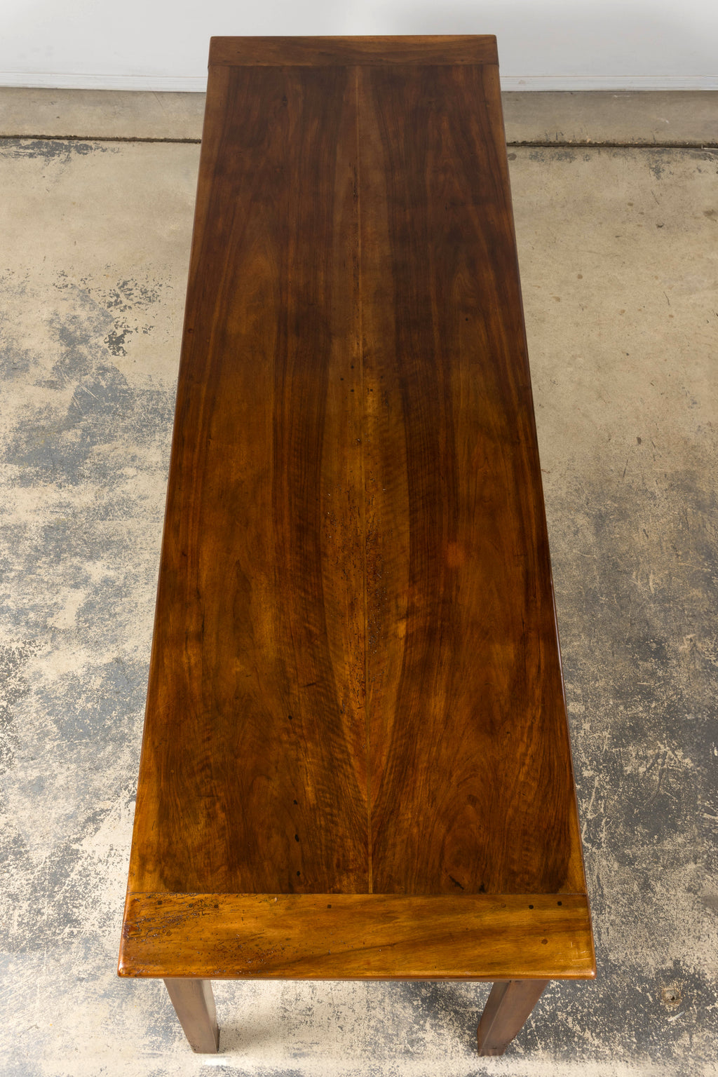 Late 19th Century French Provincial Walnut Farmhouse Table with Four Drawers