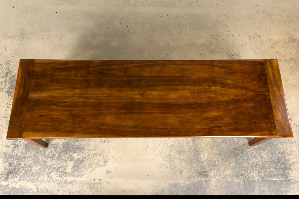 Late 19th Century French Provincial Walnut Farmhouse Table with Four Drawers