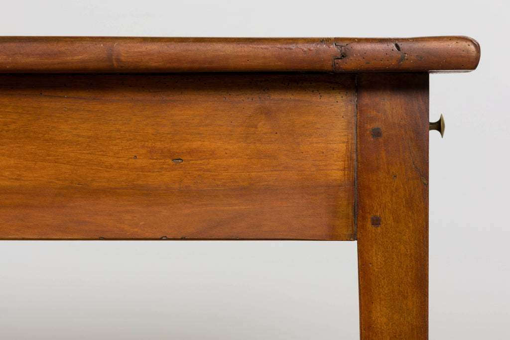 Late 19th Century French Provincial Walnut Farmhouse Table with Four Drawers