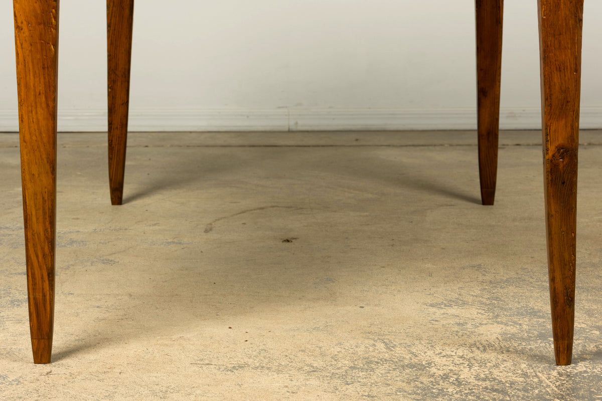 Late 19th Century French Rustic Farmhouse Pine Three-Drawer Writing Table