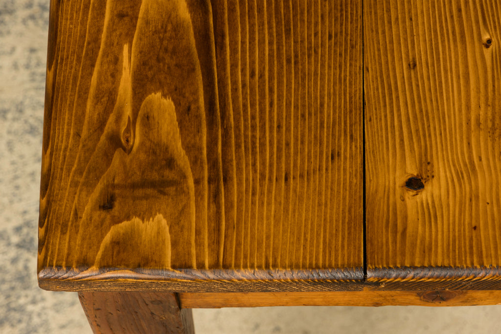 Late 19th Century French Rustic Farmhouse Pine Three-Drawer Writing Table