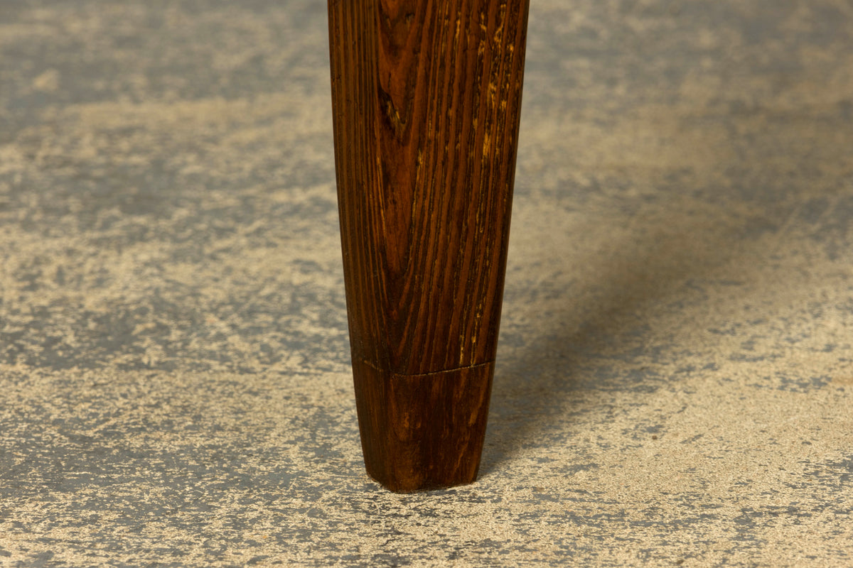 Late 19th Century French Rustic Farmhouse Pine Three-Drawer Writing Table