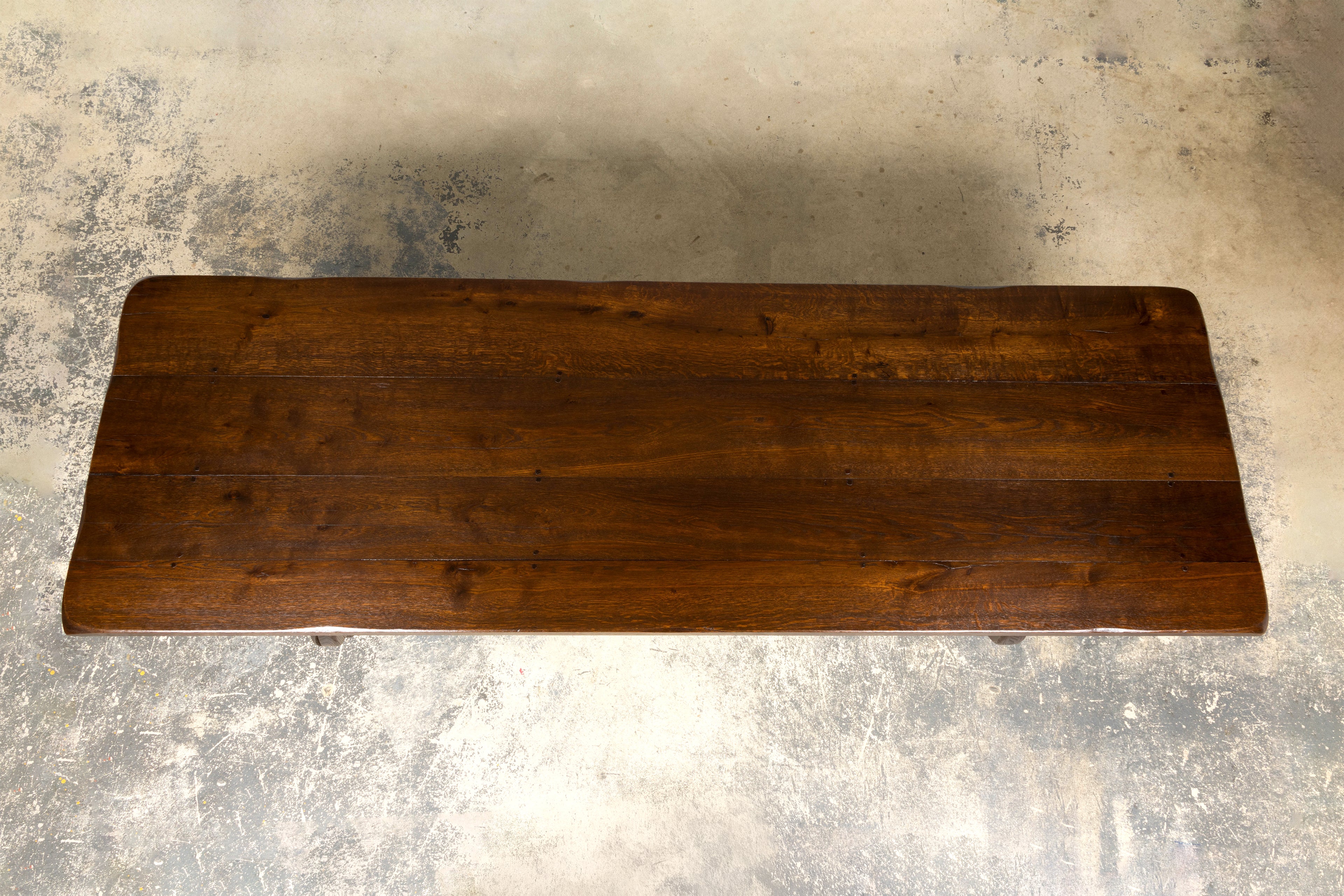 Late 19th Century Spanish Oak Refectory Dining Table