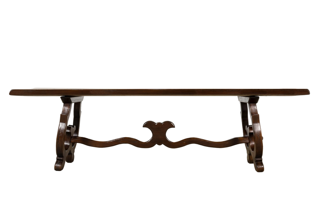 Late 19th Century Spanish Oak Refectory Dining Table