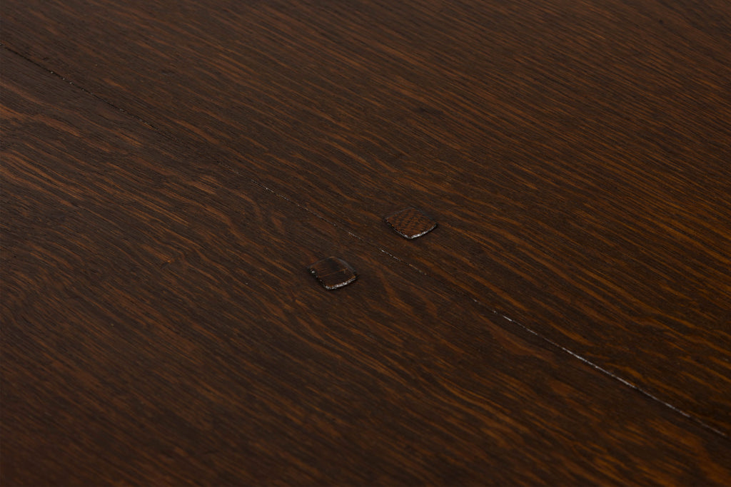 19th Century Spanish Oak Refectory Table with Monumental Trestle Base
