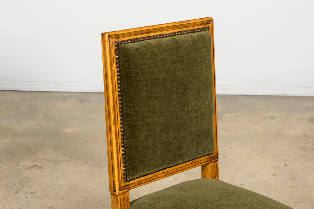 Late 19th Century French Louis XVI Fruitwood Dining Chairs, Set of 10
