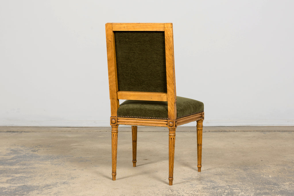 Late 19th Century French Louis XVI Fruitwood Dining Chairs, Set of 10
