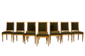 Late 19th Century French Louis XVI Fruitwood Dining Chairs, Set of 10