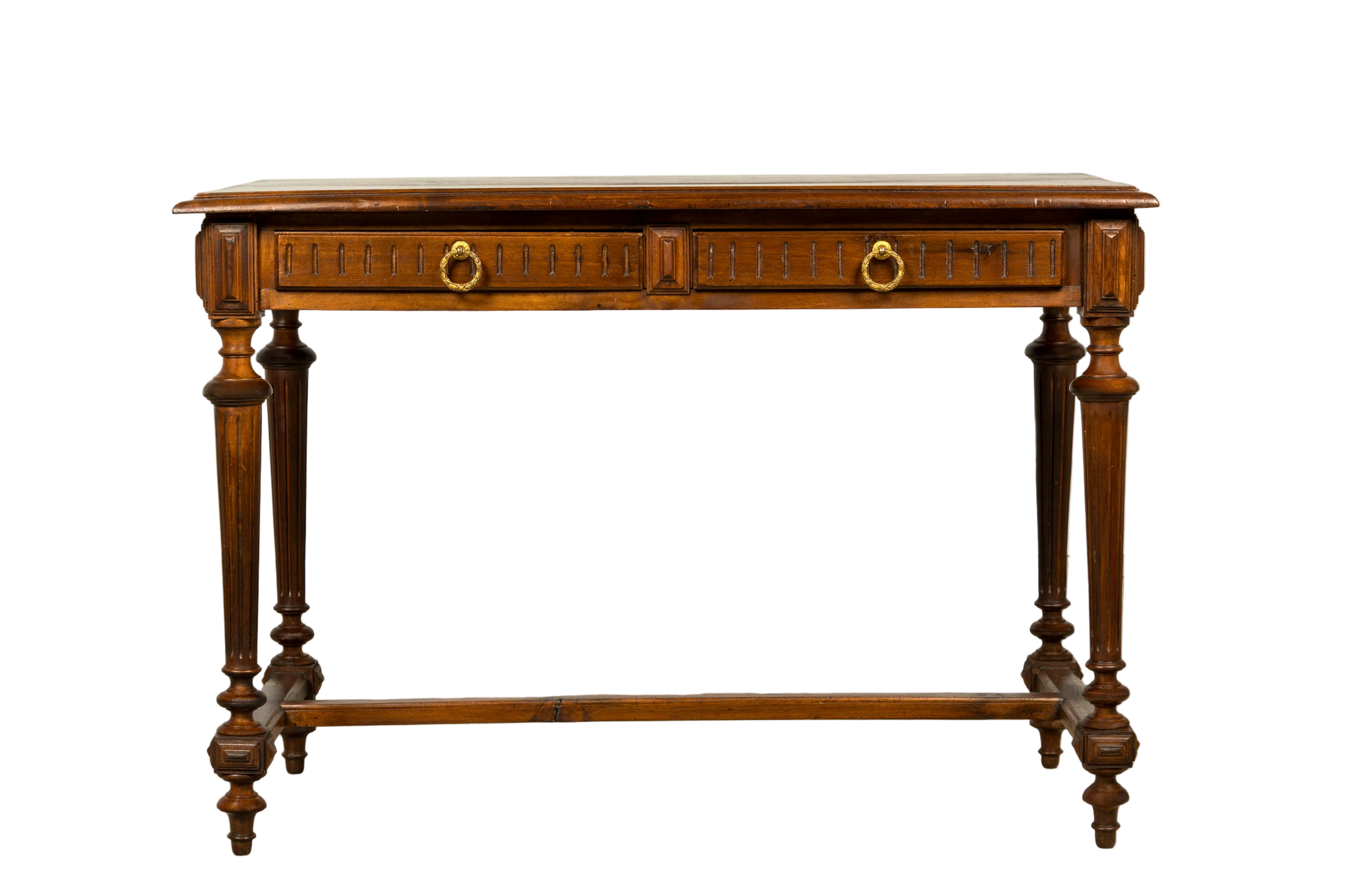 Late 19th Century French Napoleon III Walnut Writing Desk