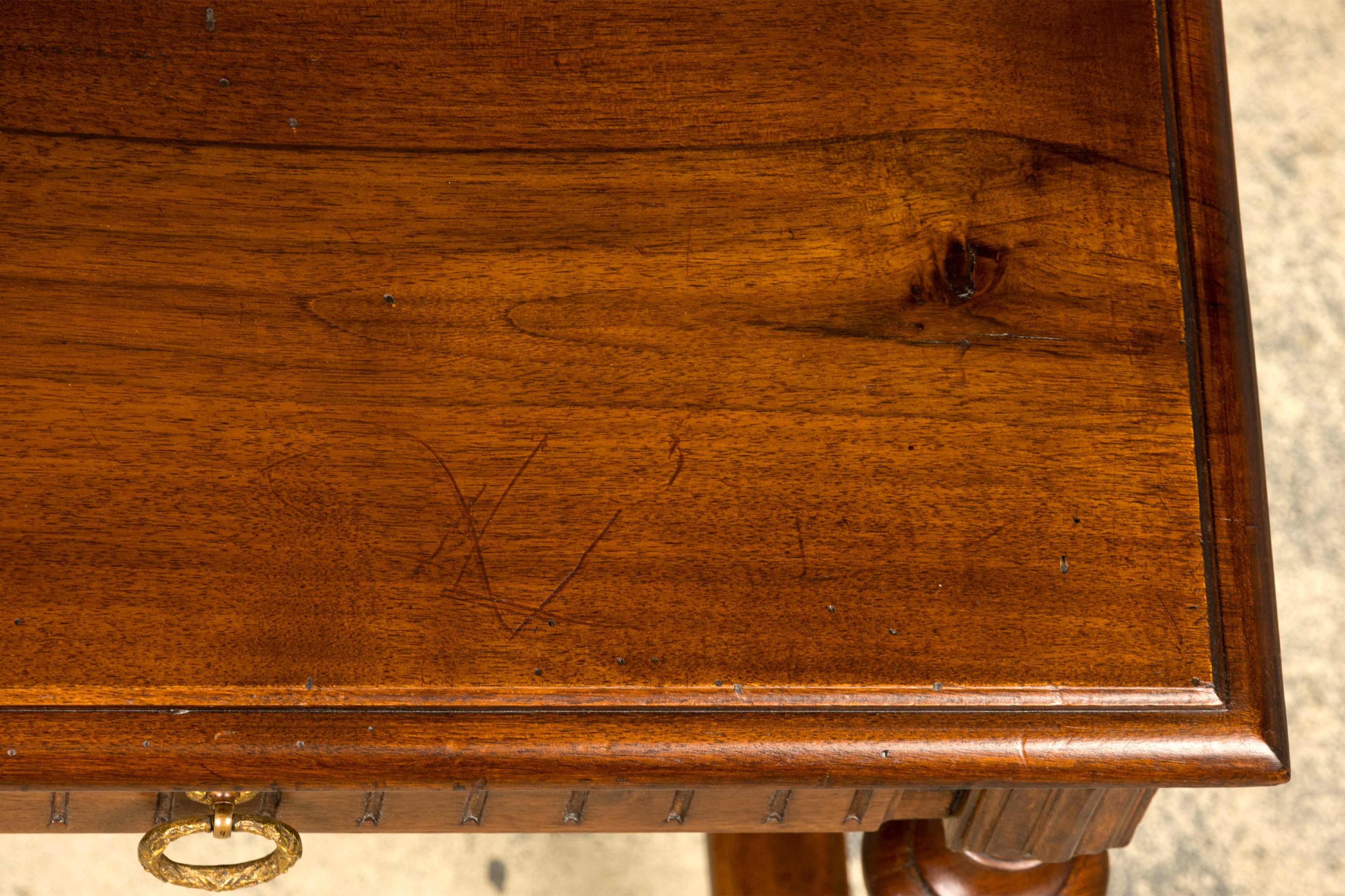 Late 19th Century French Napoleon III Walnut Writing Desk