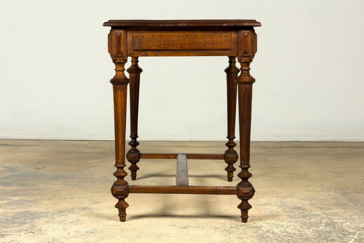 Late 19th Century French Napoleon III Walnut Writing Desk
